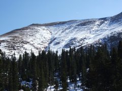 The treeline on Pike's Peak