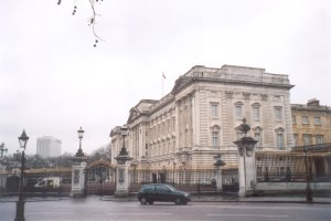 Buckingham Palace (where the Queen lives and works)