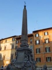 Obelisk in the Fontana del Pantheon in Rome, Italy