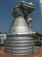 F-1 rocket engine, used to power the Saturn V