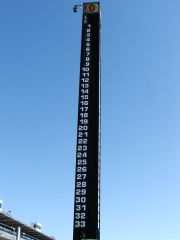 The Indianapolis Motor Speedway scoring tower