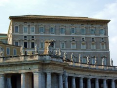 The Papal Apartments. He was gone that day.