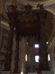 Saint Peter's baldachin, by Bernini
